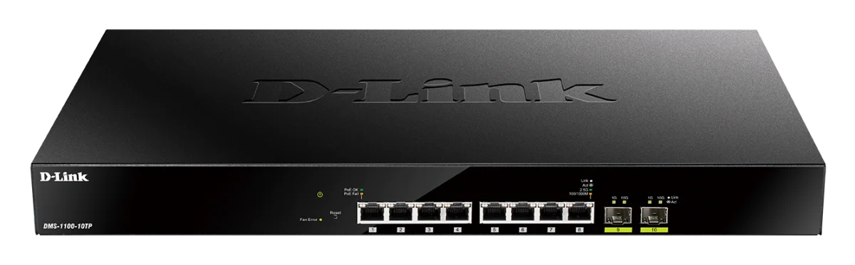 D-Link DMS-1100-10TP 10-portový Multi-Gigabit PoE