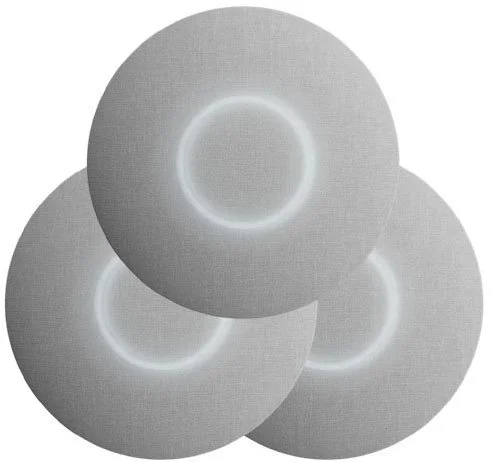 Ubiquiti kryt pro UAP-nanoHD, U6 Lite a U6+, motiv tkaniny, 3 kusy