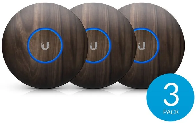 Ubiquiti kryt pro UAP-nanoHD, U6 Lite a U6+, dřevěný motiv, 3 kusy