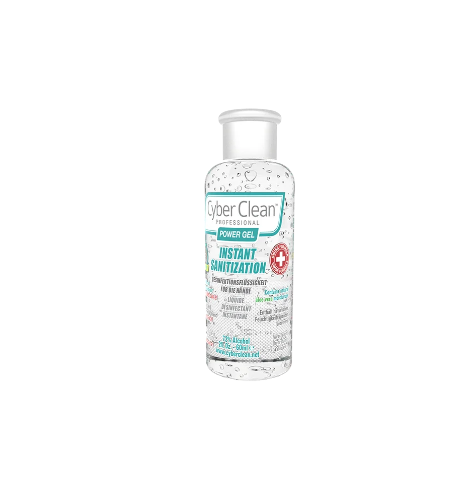 CyberClean POWER GEL - instant liquid sanitizer 2 oz / 60 ml (47030)
