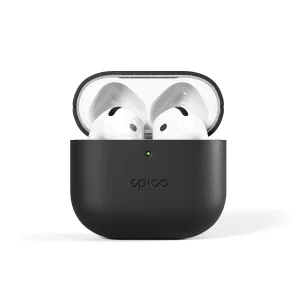 Epico kožené pouzdro pro AirPods 4/4 s ANC - černá - obrázek 3