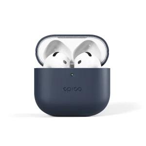 Epico kožené pouzdro pro AirPods 4/4 s ANC - modrá - obrázek 3