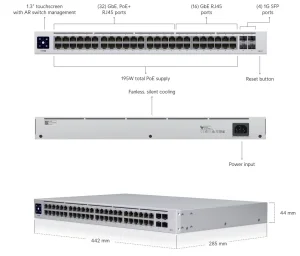 UniFi Switch USW-48-POE 48portový PoE - obrázek 2