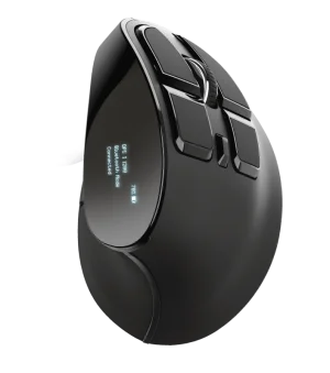 TRUST VOXX/Vertikální/Optická/Pro praváky/2 400 DPI/Bezdrátová USB/Černá