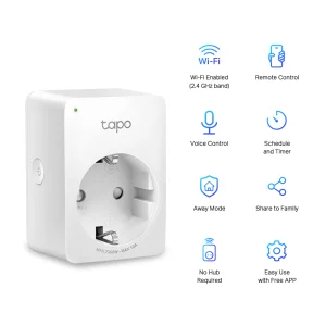 TP-link Tapo P100(2-pack) WiFi chytrá zásuvka, 10A - obrázek 2