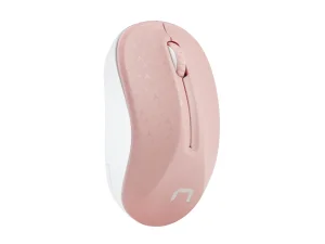 Natec optická myš TOUCAN/1600 DPI/Cestovní/Optická/1 600 DPI/Bezdrátová USB/Bílá-růžová - obrázek 2