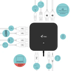 i-tec USB-C Dual Display dokovací stanice 100W + nabíječka 112W - obrázek 6