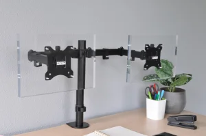 Držák na monitor DESQ dvouramenný, kloubový - obrázek 2