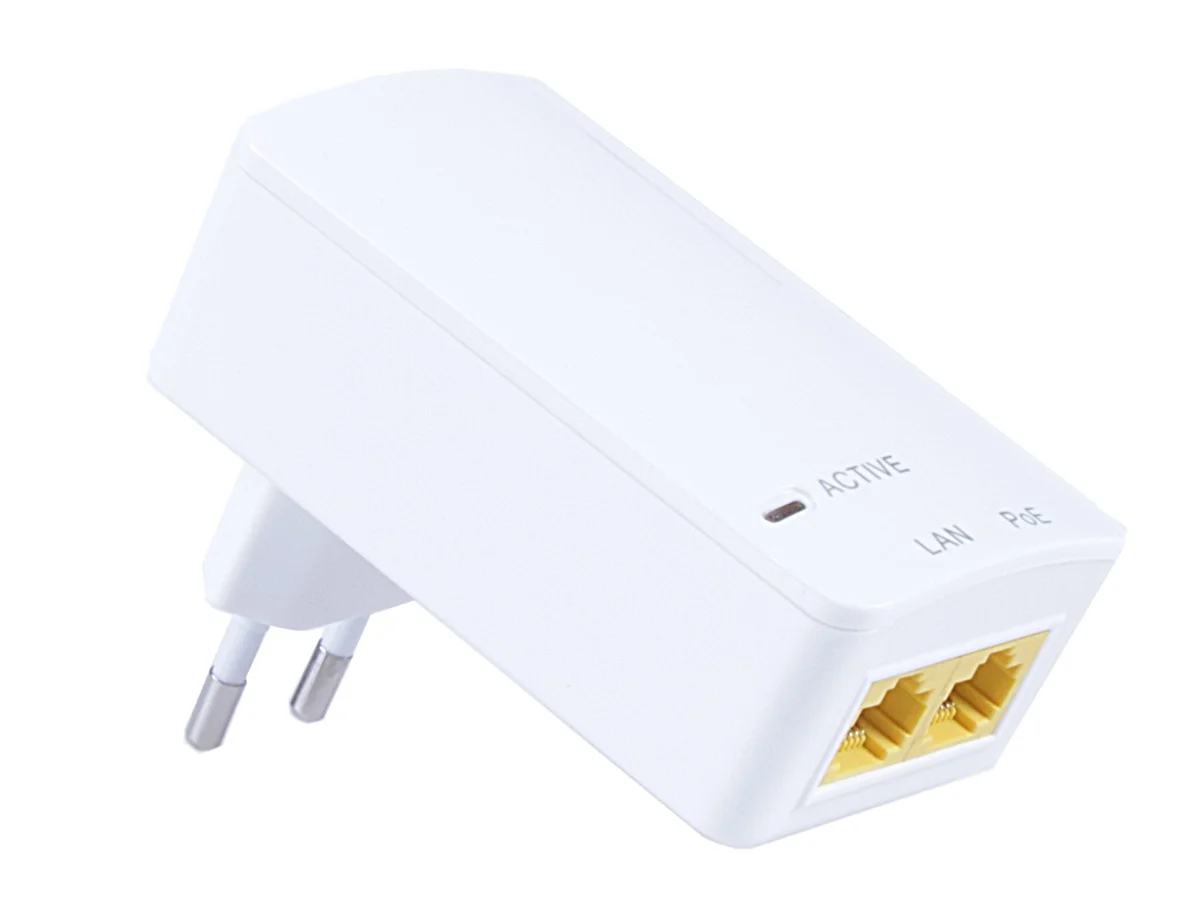 MaxLink PI15S PoE injektor - 802.3af, 48V, 0.32A, 15,4W, 1Gbit, do zásuvky