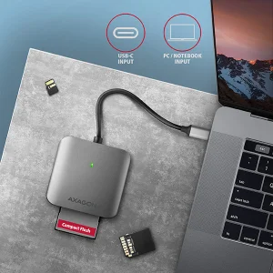 AXAGON CRE-S3C, USB-C 3.2 Gen 1 - SUPERSPEED čtečka karet 3-slot & lun SD/microSD/CF, podpora UHS-II - obrázek 8