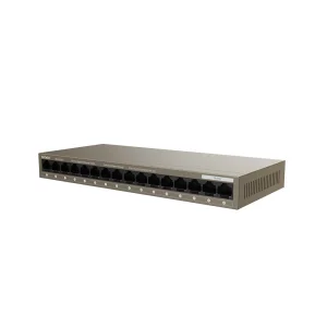 Tenda TEG1016M 16-port Gigabit Switch, 16x 10/100/1000 Mb/s, Fanless, MAC 8K, napájení AC/DC, i zeď - obrázek 4
