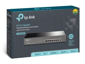 TP-Link TL-SG1008MP 8xGb  steel case rack switch 153W POE+ - obrázek 4