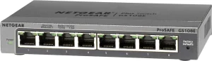 NETGEAR GS108E 8portový switch Gigabit Plus - obrázek 2