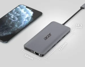Acer 12v1 USB-C dokovací stanice s HDMI, DP a ethernetem - obrázek 6