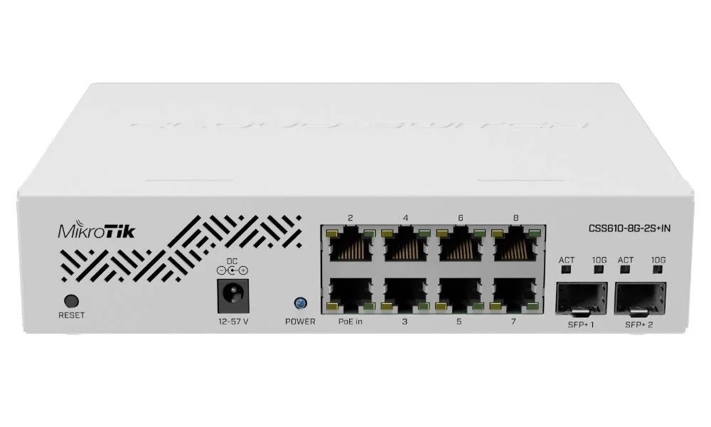 MikroTik CSS610-8G-2S+IN cloudový switch