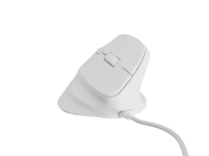 Vertikální myš Natec CRAKE 2 PRO/Vertikální/Optická/Pro praváky/12 400 DPI/Drátové USB-A/Bílá - obrázek 12