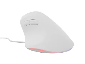 Vertikální myš Natec CRAKE 2 PRO/Vertikální/Optická/Pro praváky/12 400 DPI/Drátové USB-A/Bílá - obrázek 7