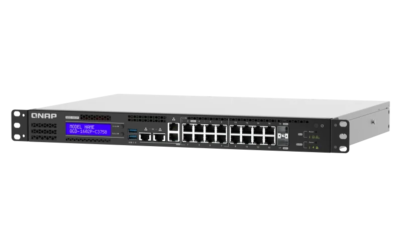 QNAP QGD-1602P-C3758-16G řízený switch PoE