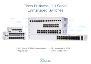 CISCO CBS110-24PP-EU switch - obrázek 4