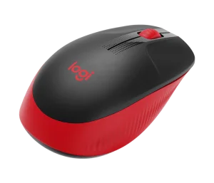 Logitech M190/Kancelářská/Optická/1 000 DPI/Bezdrátová USB/Černá-červená - obrázek 3