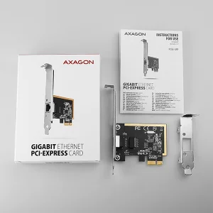 AXAGON PCEE-GRF, PCIe síťová karta - 1x Gigabit Ethernet port (RJ-45), Realtek 8111F, vč. LP - obrázek 3