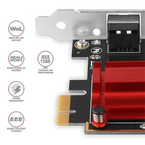 AXAGON PCEE-G25, PCIe síťová karta - 1x 2.5 Gigabit Ethernet port (RJ-45), Realtek, PXE, vč. LP - obrázek 4