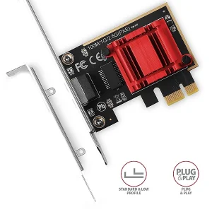 AXAGON PCEE-G25, PCIe síťová karta - 1x 2.5 Gigabit Ethernet port (RJ-45), Realtek, PXE, vč. LP - obrázek 5