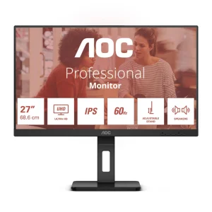 AOC U27E3UF Monitor 27" IPS 4K UHD 60Hz 4ms