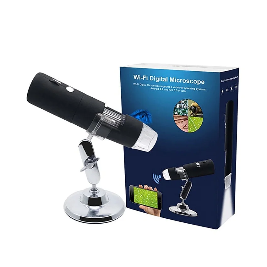 W-Star Digitální mikroskop WIFI MW1000S, HD 1000x, přísvit stojan černá iOS Win, Inskam