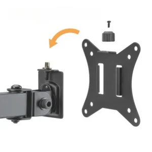 Držák monitoru Brateck LDT66-C024 kloubová ramena vedle sebe na tyčovém držáku - obrázek 4