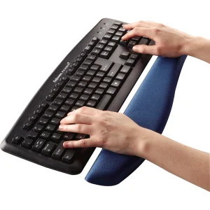 Opěrka zápěstí ke klávesnici Fellowes PlushTouch modrá - obrázek 2