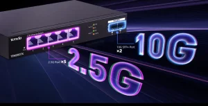 Tenda TEM2007X - přepínač 5x 2.5G + 2x 10G - obrázek 5