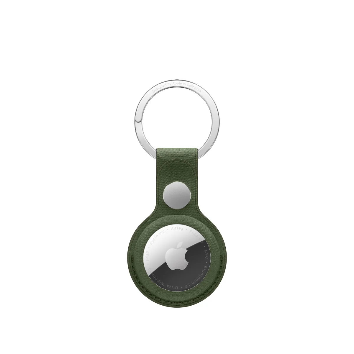 AirTag FineWoven Key Ring - Moss