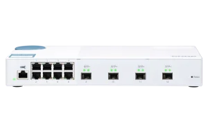 QNAP QSW-M408S switch, 8x Gigabit + 4x 10G SFP+