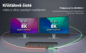 i-tec Thunderbolt 4 Dual Display dokovací stanice 92W - obrázek 6