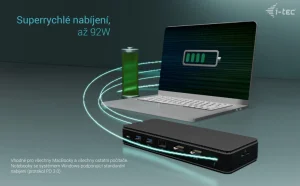 i-tec Thunderbolt 4 Dual Display dokovací stanice 92W - obrázek 7