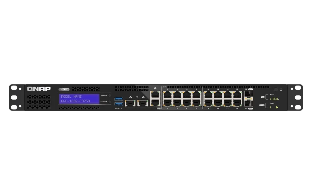 QNAP QGD-1602-C3758-16G řízený switch 10GbE