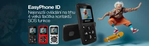 EVOLVEO EasyPhone ID, mobilní telefon pro seniory, červená - obrázek 10