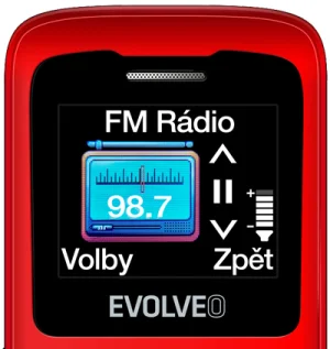 EVOLVEO EasyPhone ID, mobilní telefon pro seniory, červená - obrázek 15