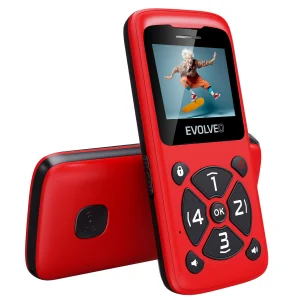 EVOLVEO EasyPhone ID, mobilní telefon pro seniory, červená - obrázek 3