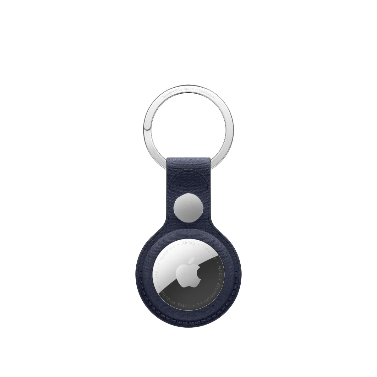 AirTag FineWoven Key Ring - Navy