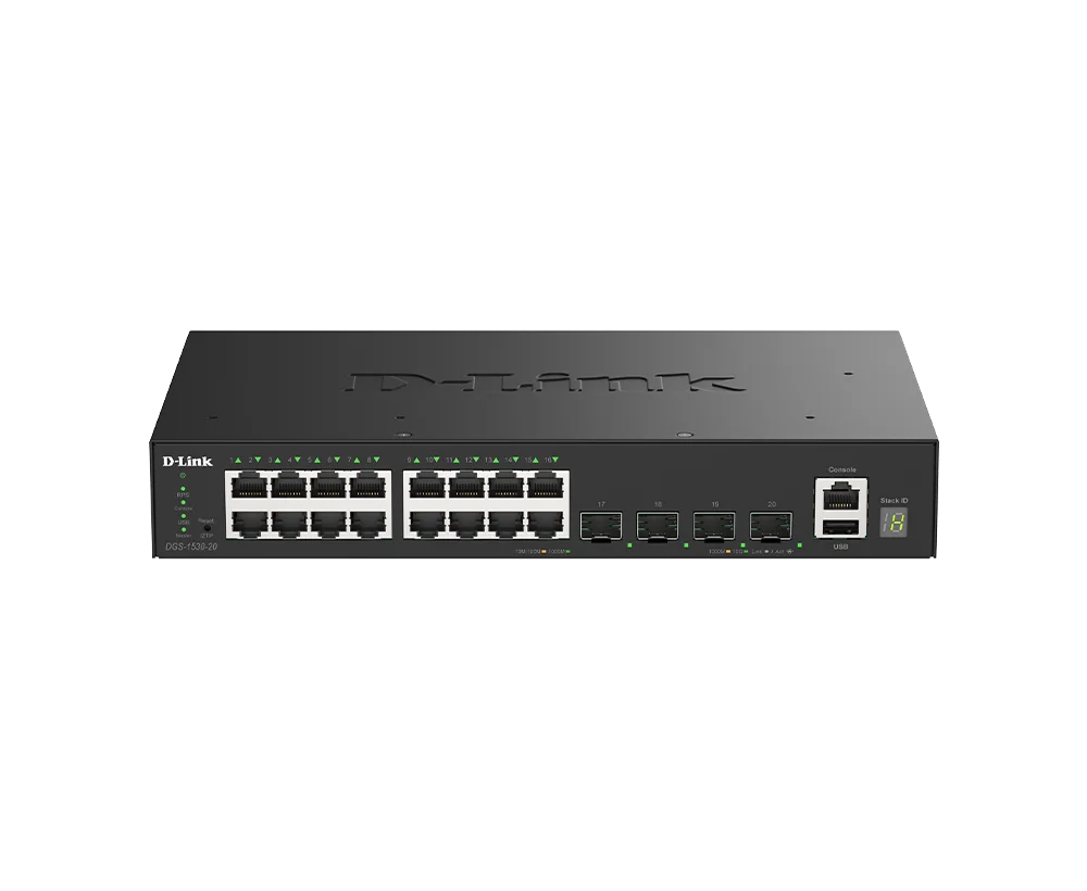 D-Link DGS-1530-20/E 20portový switch