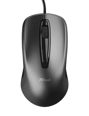 TRUST CARVE/Kancelářská/Optická/1 200 DPI/Drátová USB/Černá