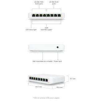 UniFi Switch Lite 8 PoE - obrázek 3