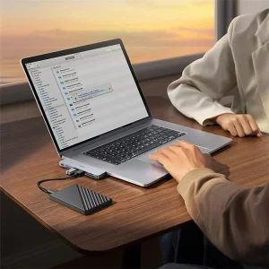 Baseus Dokovací stanice Ultra Joy 6v1 (USB-C PD, 3xUSB 3.0, SD/TF) šedá - obrázek 2