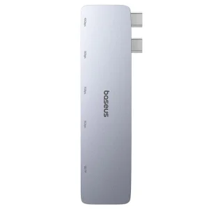 Baseus Dokovací stanice Ultra Joy 6v1 (USB-C PD, 3xUSB 3.0, SD/TF) šedá - obrázek 7