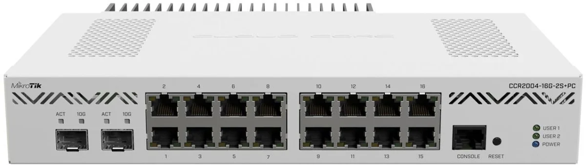 MikroTik CCR2004-16G-2S+PC Cloud Core Router
