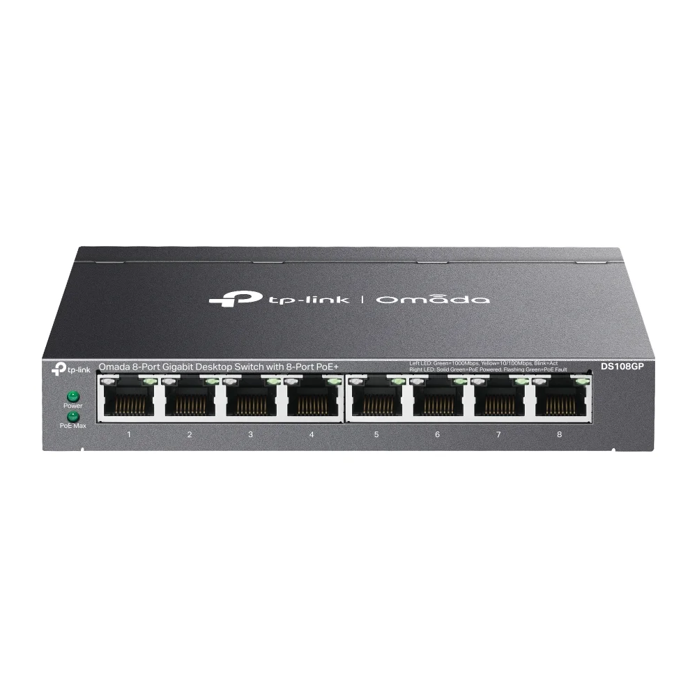 TP-Link Omada DS108GP 8xGbE PoE+ switch