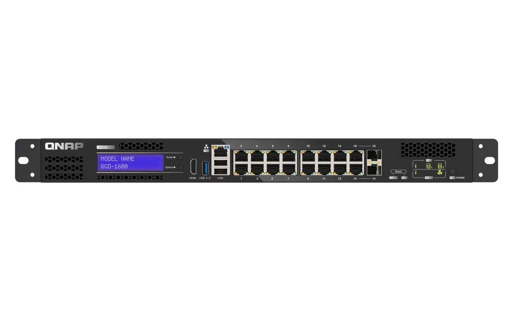 QNAP QGD-1600-4G řízený switch 16x GbE