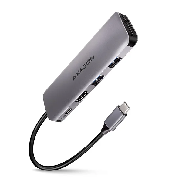AXAGON HMC-5 USB 3.2 hub, HDMI, SD slot, PD 100W